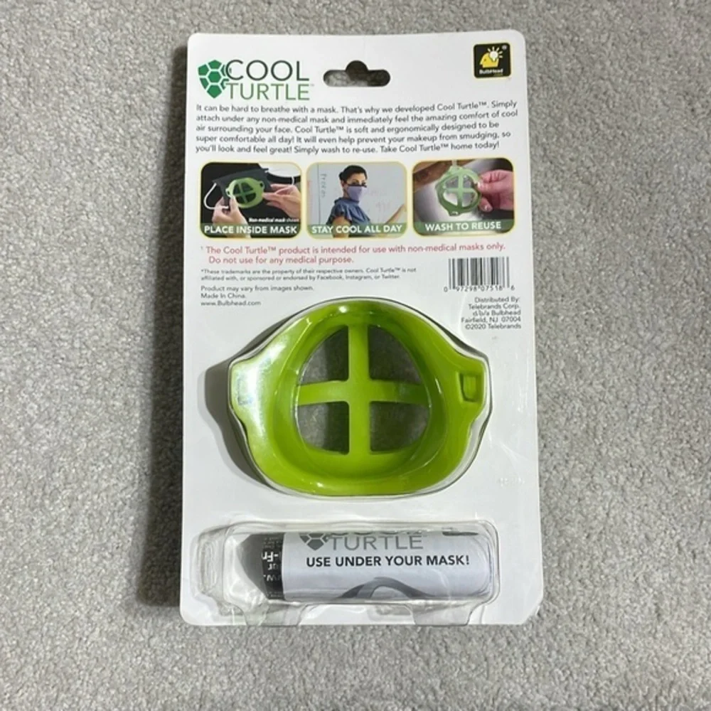 Cool Turtle 6 pack worn under mask to make it more‎ Comfortable, Speak Clearly